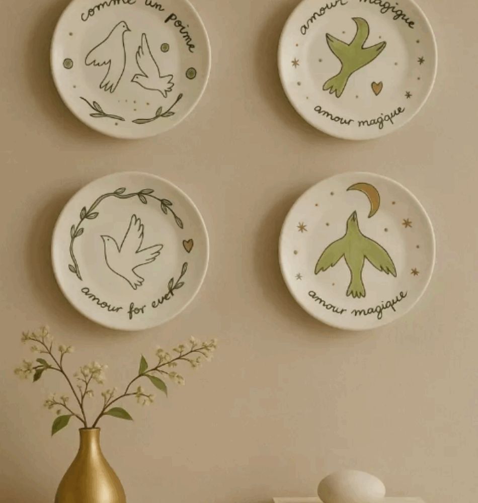 Set de 4 assiettes à dessert