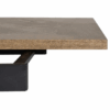 Table Extensible Naturel & Noir – Plateau Bois & Pieds Métal