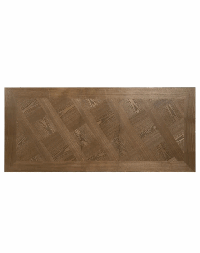 Table Extensible Naturel & Noir – Plateau Bois & Pieds Métal