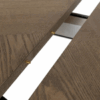 Table Extensible Naturel & Noir – Plateau Bois & Pieds Métal