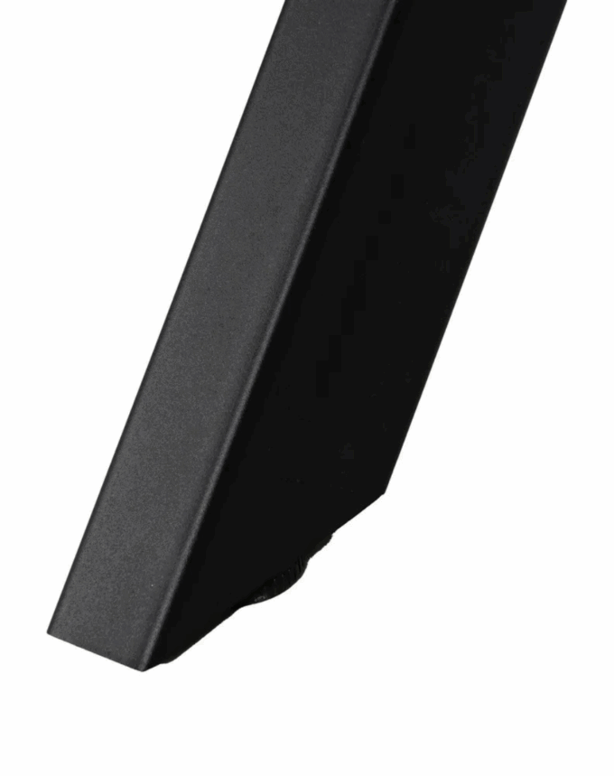Table Extensible Naturel & Noir – Plateau Bois & Pieds Métal