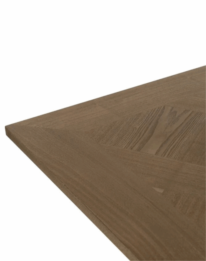Table Extensible Naturel & Noir – Plateau Bois & Pieds Métal