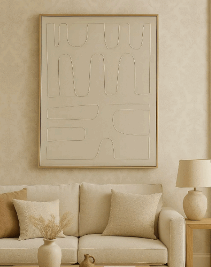 Tableau en Relief – Toile Encadrée