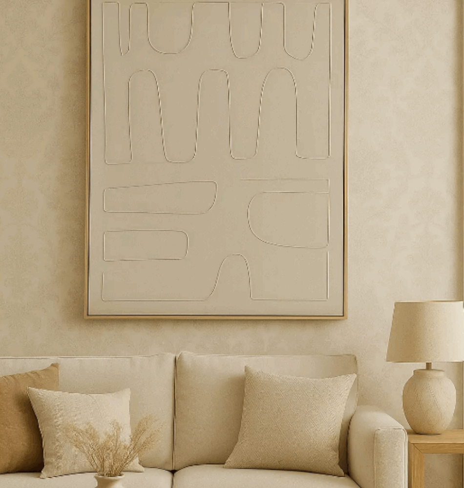 Tableau en Relief – Toile Encadrée