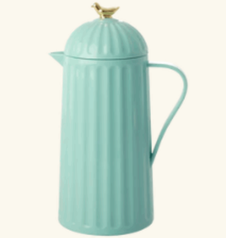 Thermos Menthe Foncé – 1L avec Oiseau Doré
