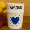 Verre Beldi “AMOUR” –fait mains