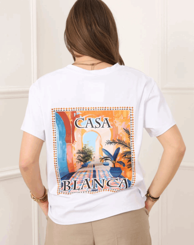T-shirt imprimé “Marrakech” – Made in Italy