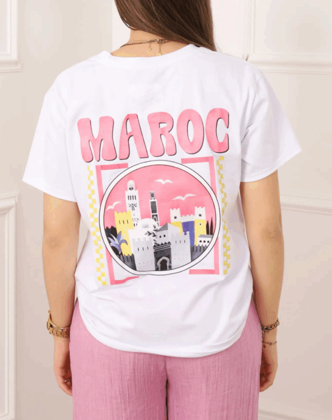 T-shirt imprimé “Marrakech” – Made in Italy