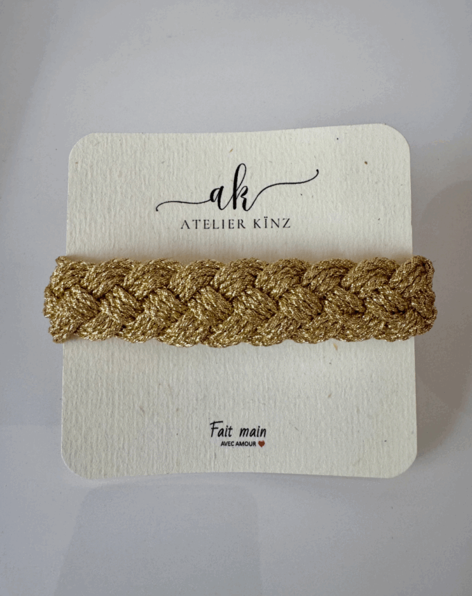 Bracelet kinz– Fil de Soie & Doré