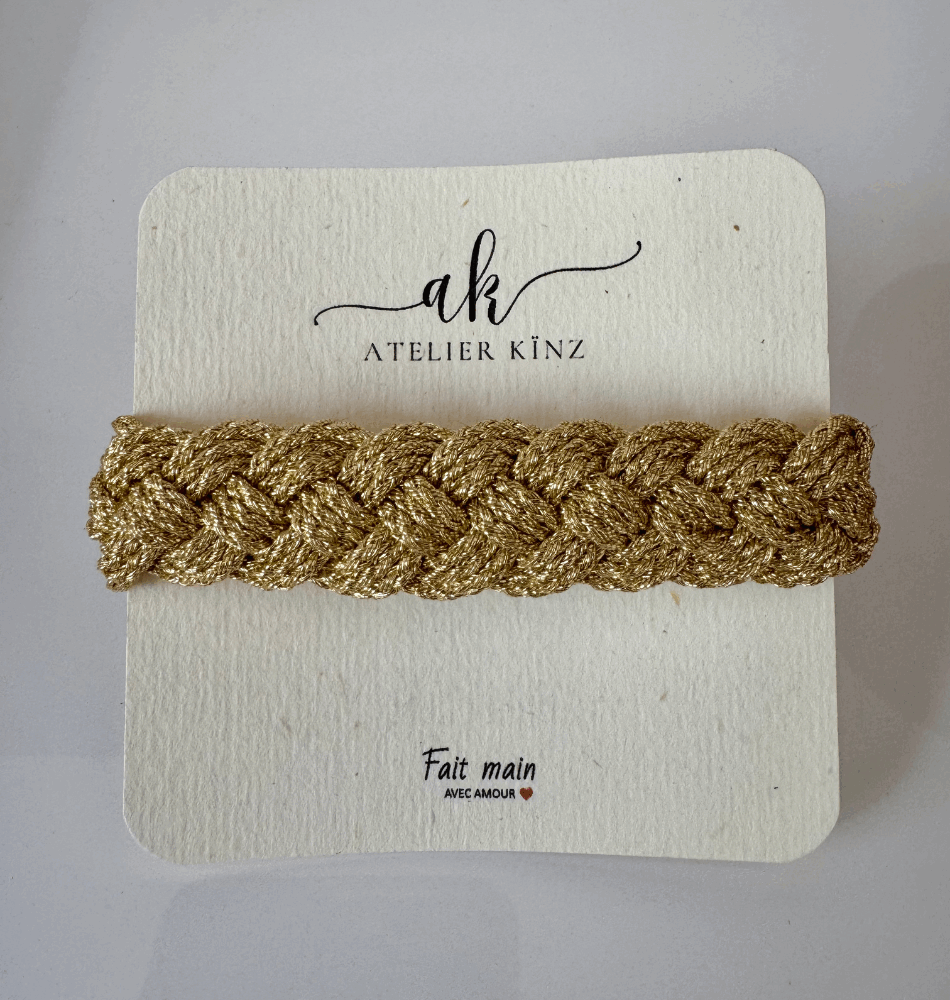Bracelet kinz– Fil de Soie & Doré