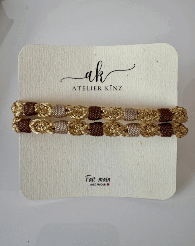 Bracelet Okda– Fil de Soie & Doré