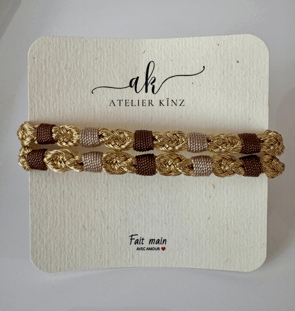 Bracelet Okda– Fil de Soie & Doré