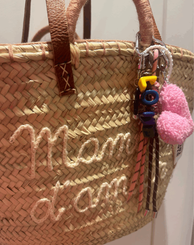 Panier “Maman d'amour" + Bijou de sac