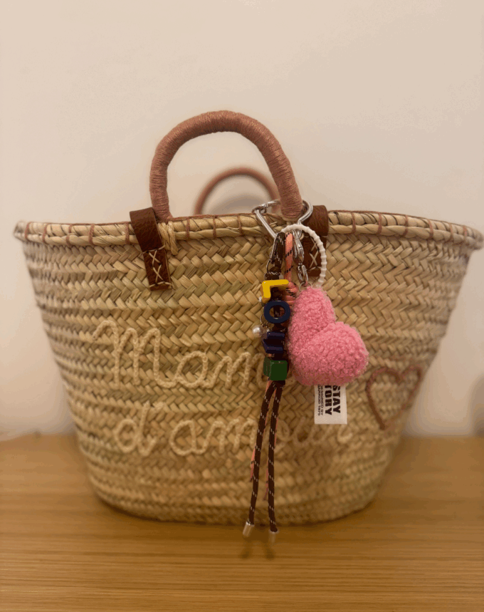 Panier “Maman d'amour" + Bijou de sac