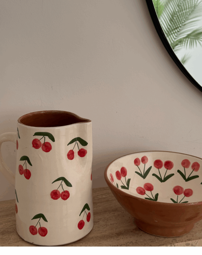 Saladier Cerise – Pièce artisanale