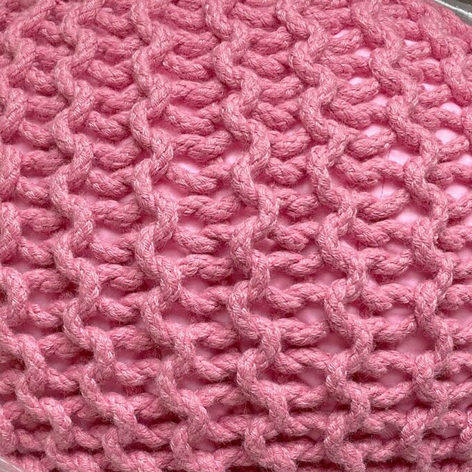 Pouf tricoté Tabouret  intérieur et extérieur