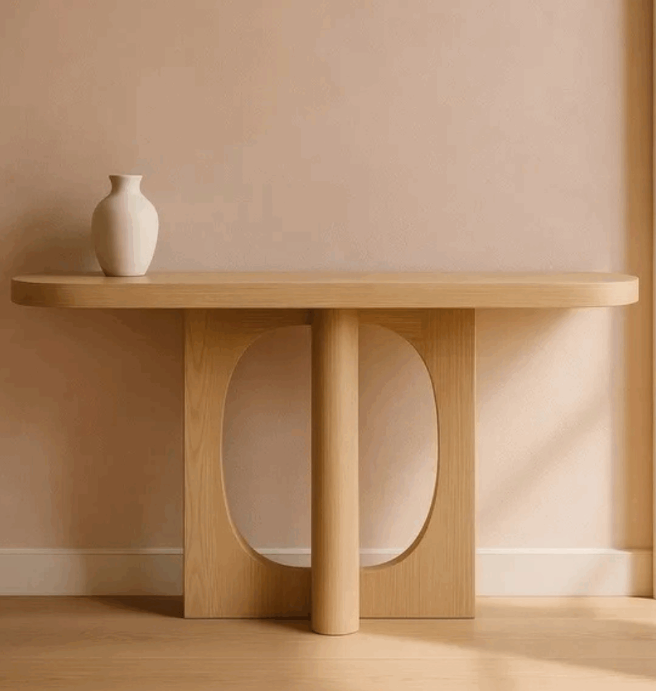 Console en Bois Naturel -Desigh d'archi-