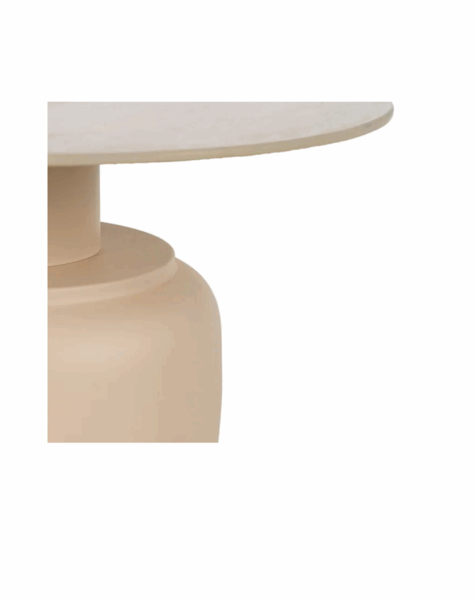 Ensemble de deux Table d'appoint- Metal et Ceramique-