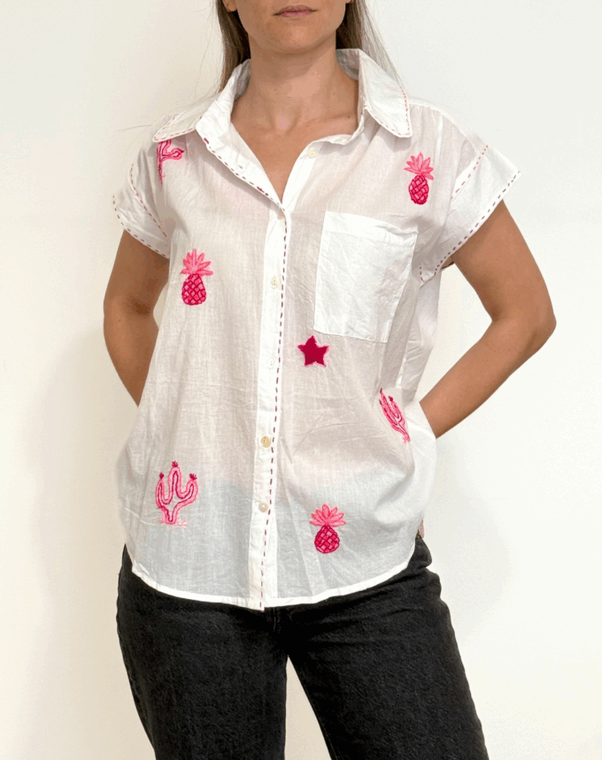 Chemise Cancun- Blanche