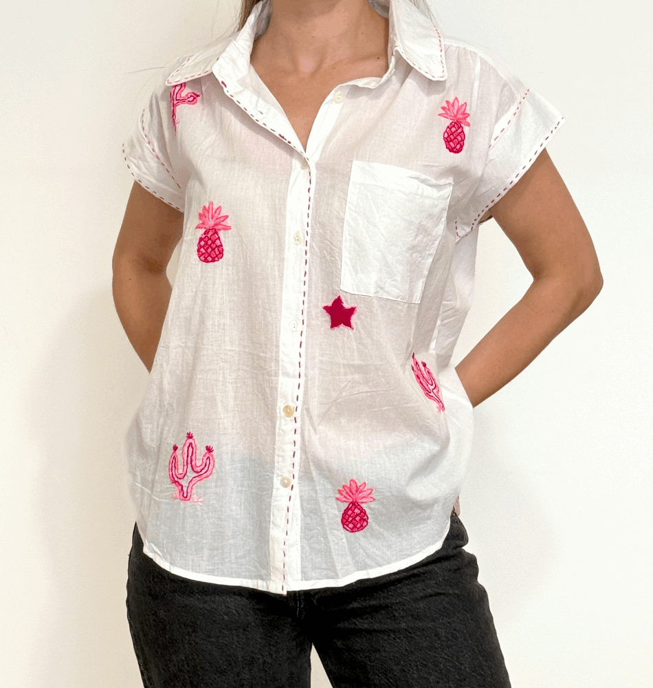Chemise Cancun- Blanche