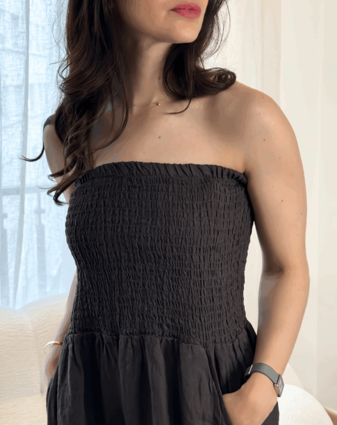 Combinaison Milos – 100% Lin - Chocolat