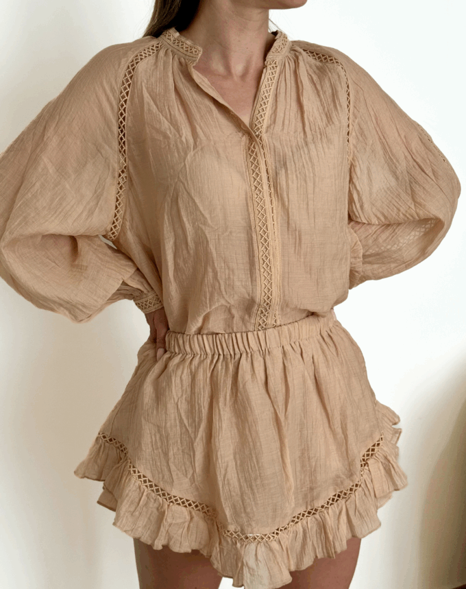 ENSEMBLE MYKONOS – Chemisier & Jupe-Short