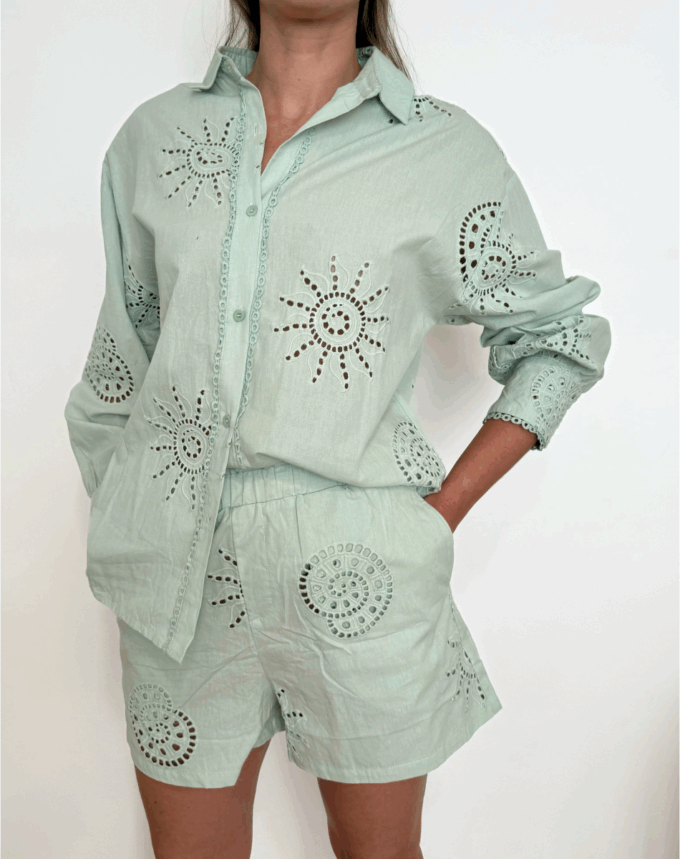 Ensemble Cartagene 100% brodé