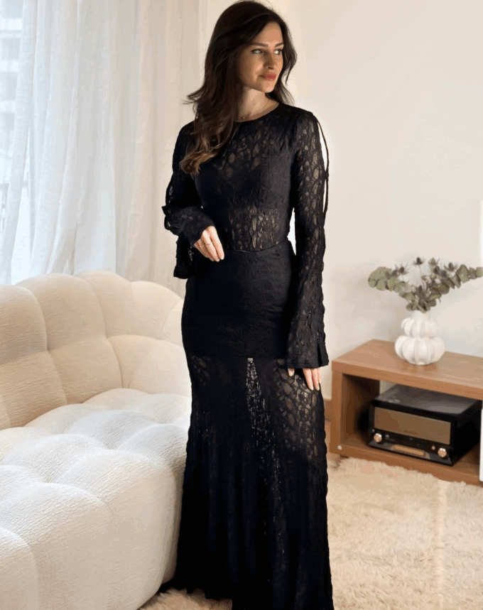 Ensemble Palma – Dentelle stretch-Noir
