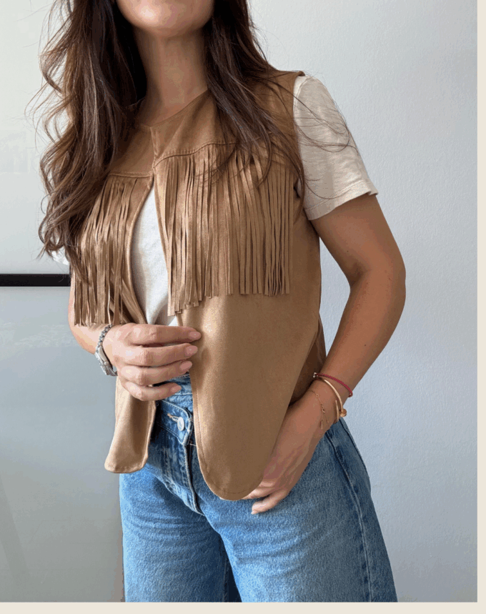 Gilet à Franges Brooklyn