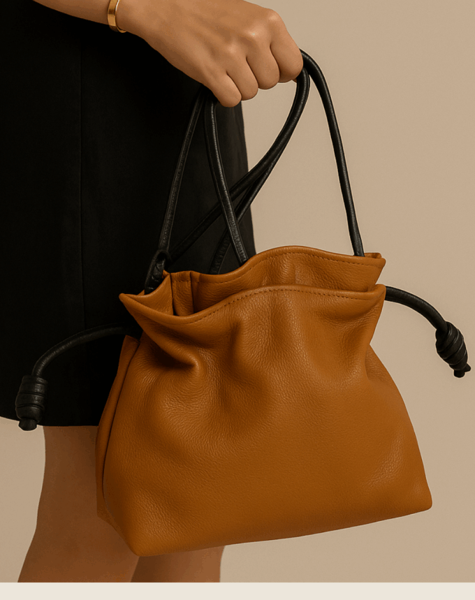Sac Pochette urbane Camel