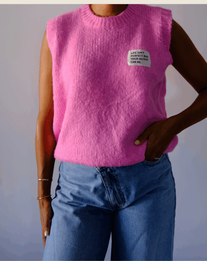Pull Sans Manche Madison Marron
