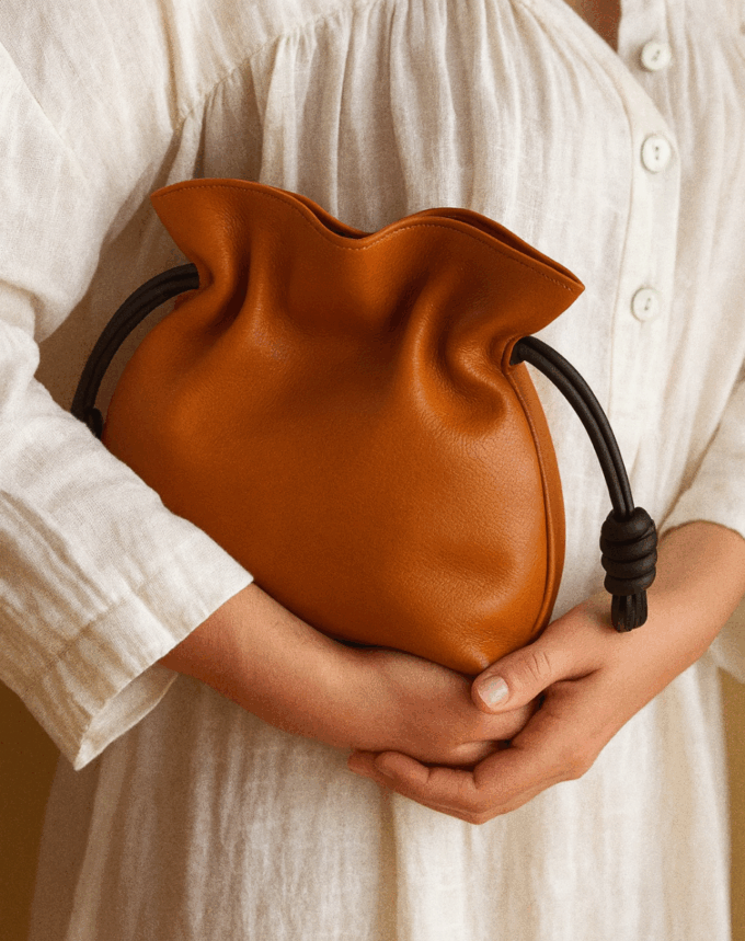 Sac Pochette urbane Camel
