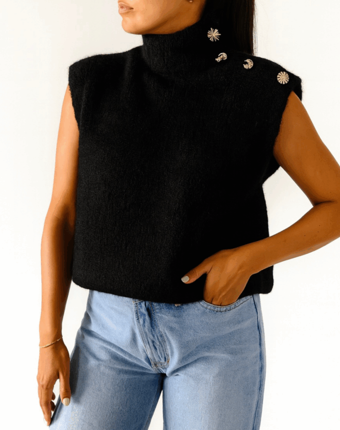 Pull Sans Manche Dumbo Noir