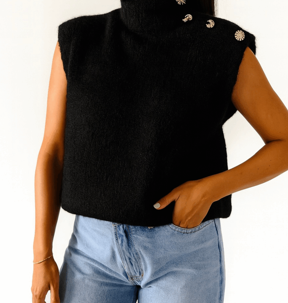 Pull Sans Manche Dumbo Noir