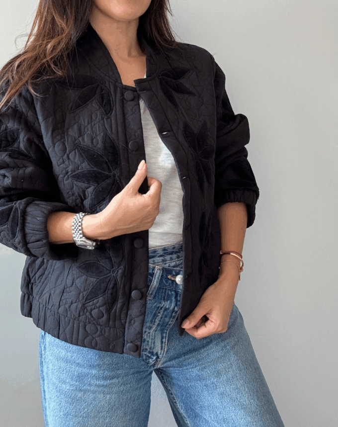 Veste Matlassée Harlem NOIR