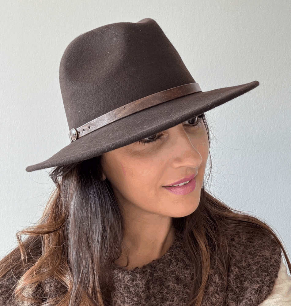 Chapeau Laine Marron