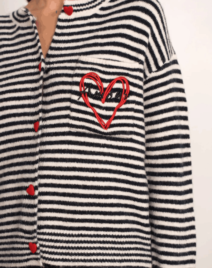 Gilet marinière LOVE