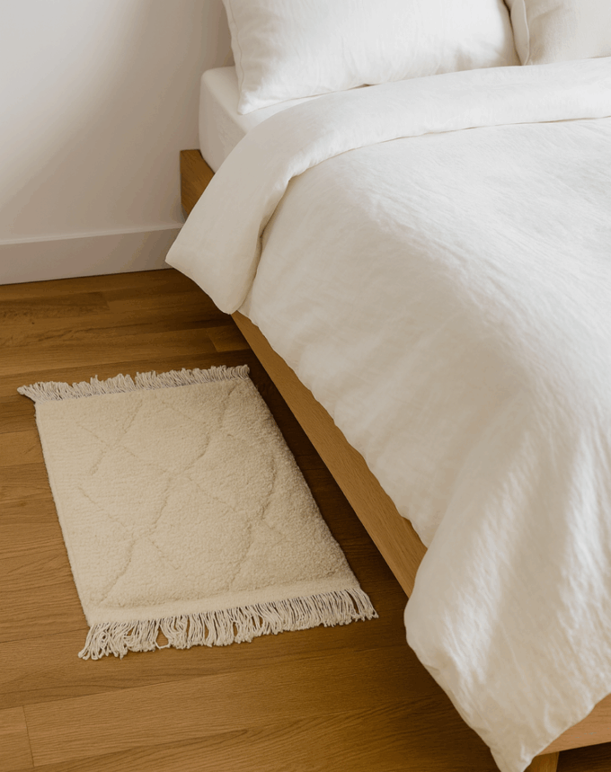 Tapis berbère mini – Descente de lit 100 % laine