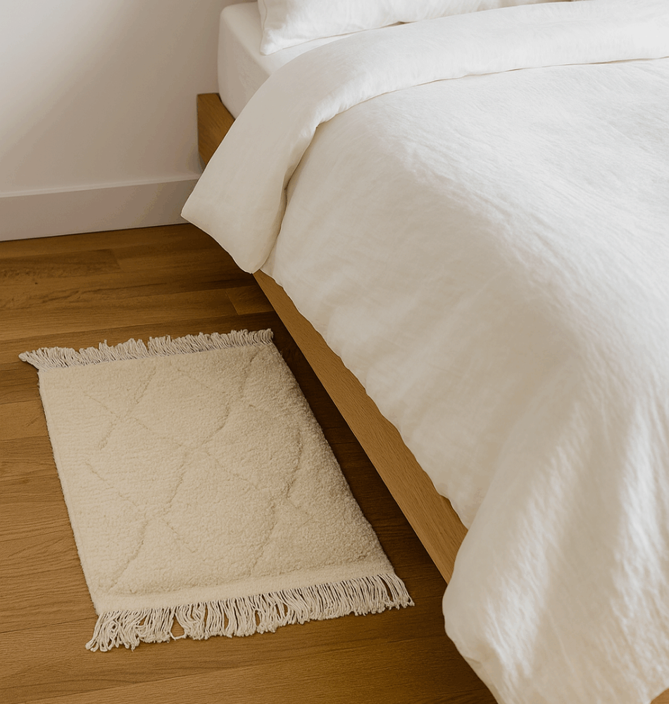 Tapis berbère mini – Descente de lit 100 % laine