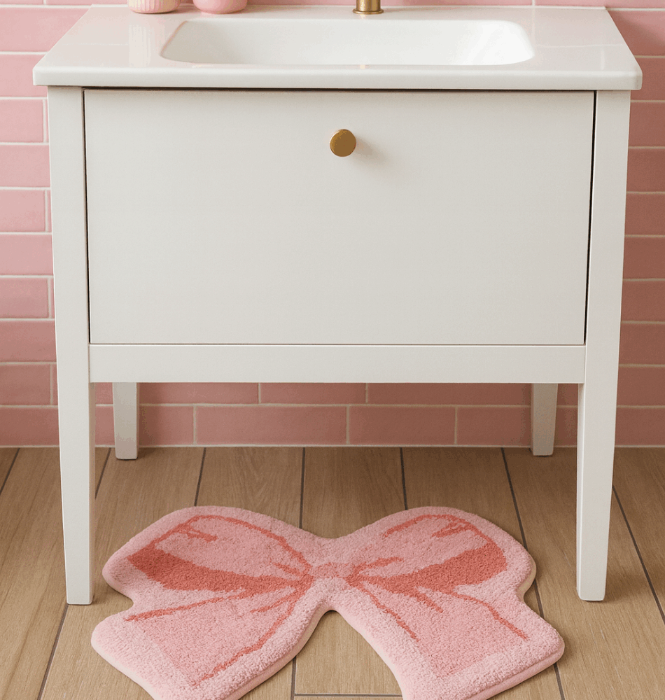 Tapis de bain – Nœud : douceur & élégance