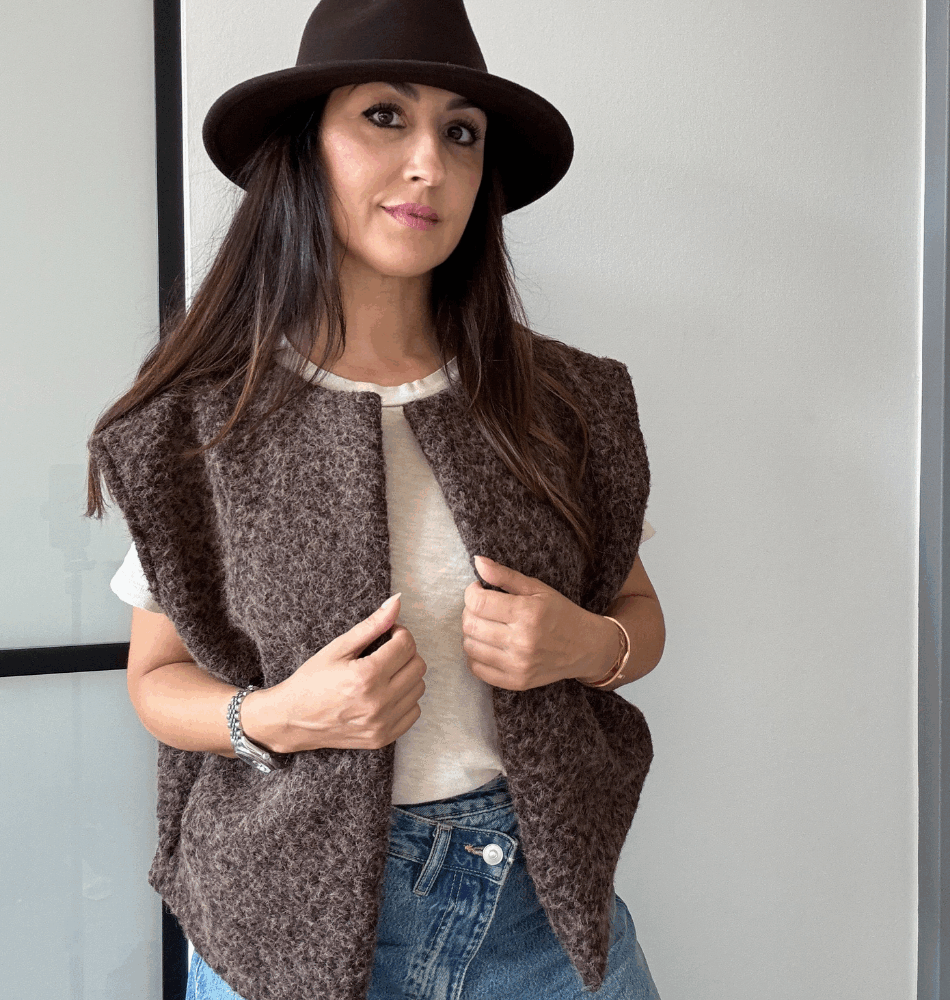 Gilet Doudou Manhattan Marron