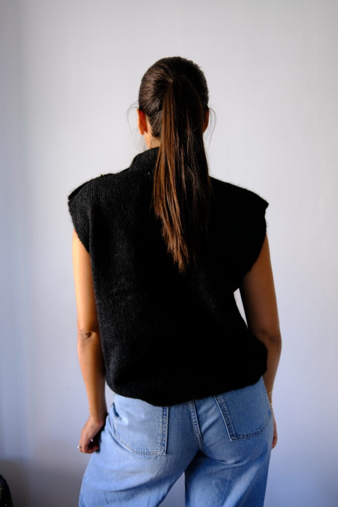 Pull Sans Manche Dumbo Noir