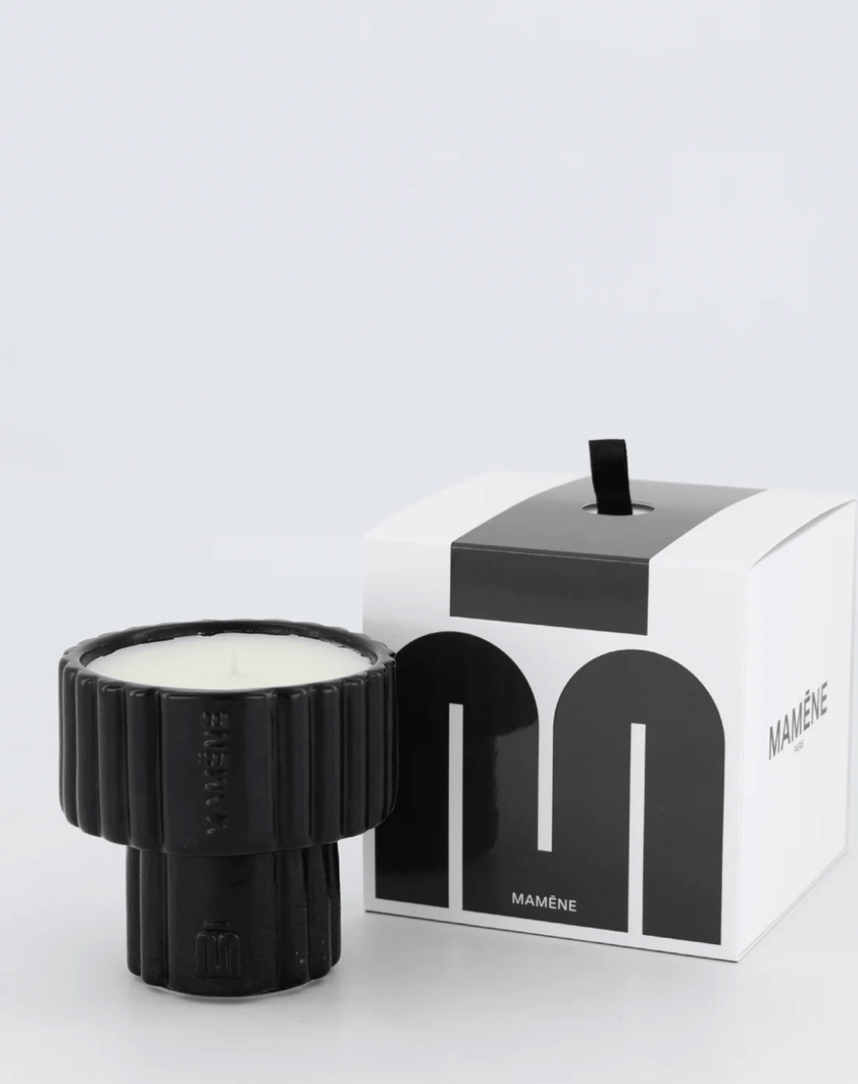 BOUGIE PODIUM LARGE NOIR D'ENCRE -YVON