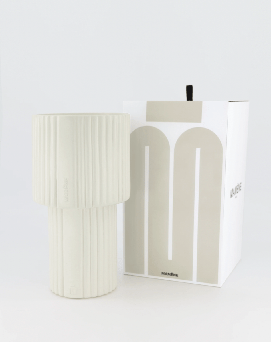 BOUGIE LAMPE BLANC GREIGE - ANDY