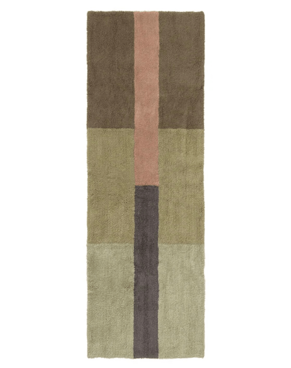 TAPIS EN LAINE CHROMA DUSTY PINK 80x230