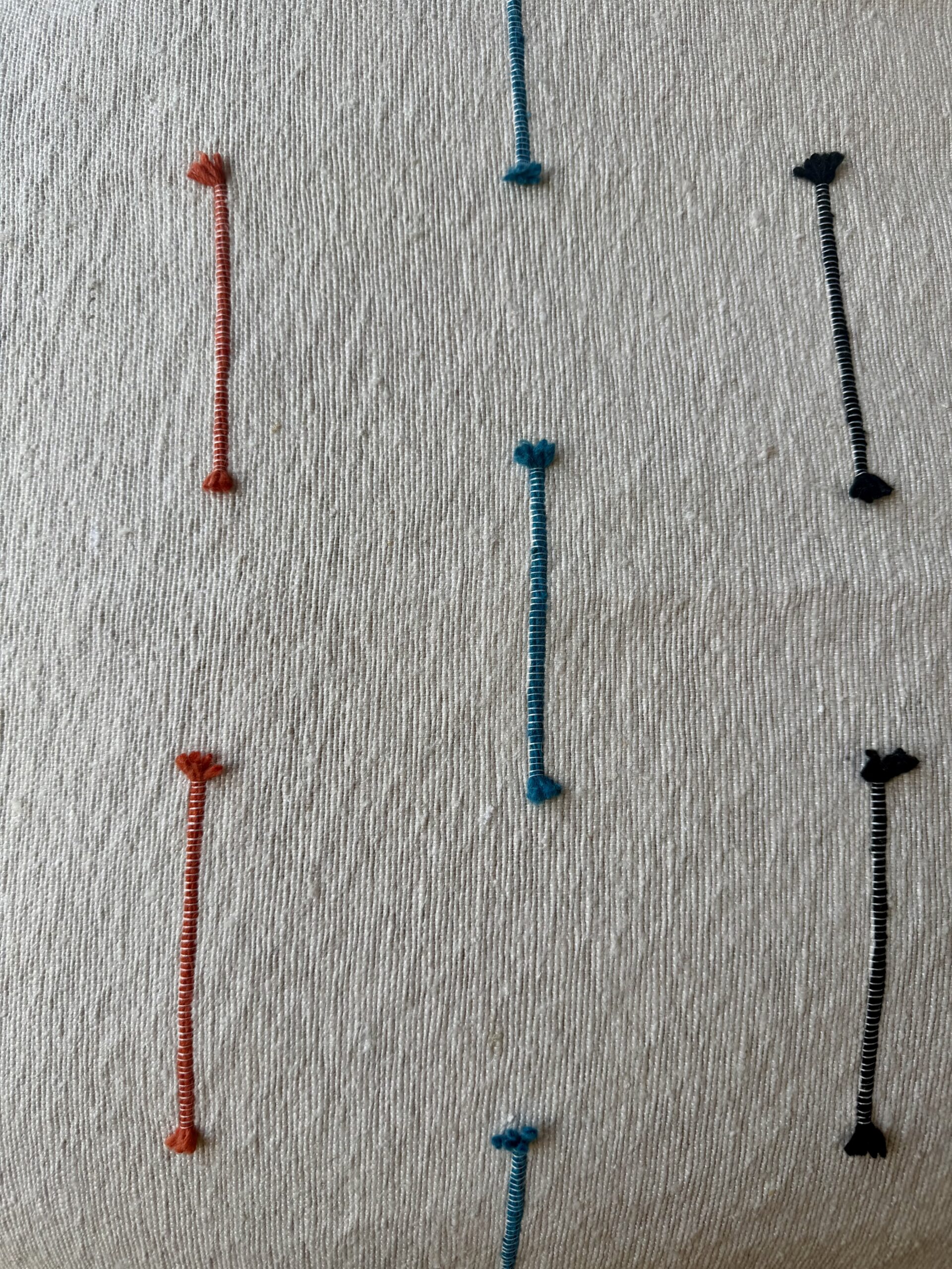 Plaid en coton Marrakech - lignes colorées verticales – Image 2