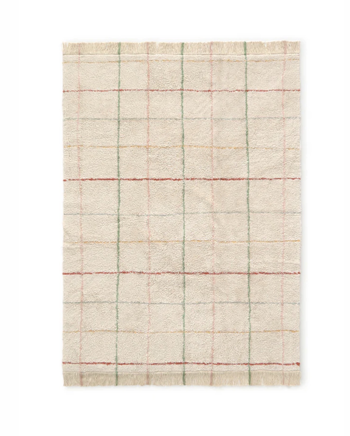 TAPIS ENFANT COLOR LINES - COTON LAVABLE 140x200