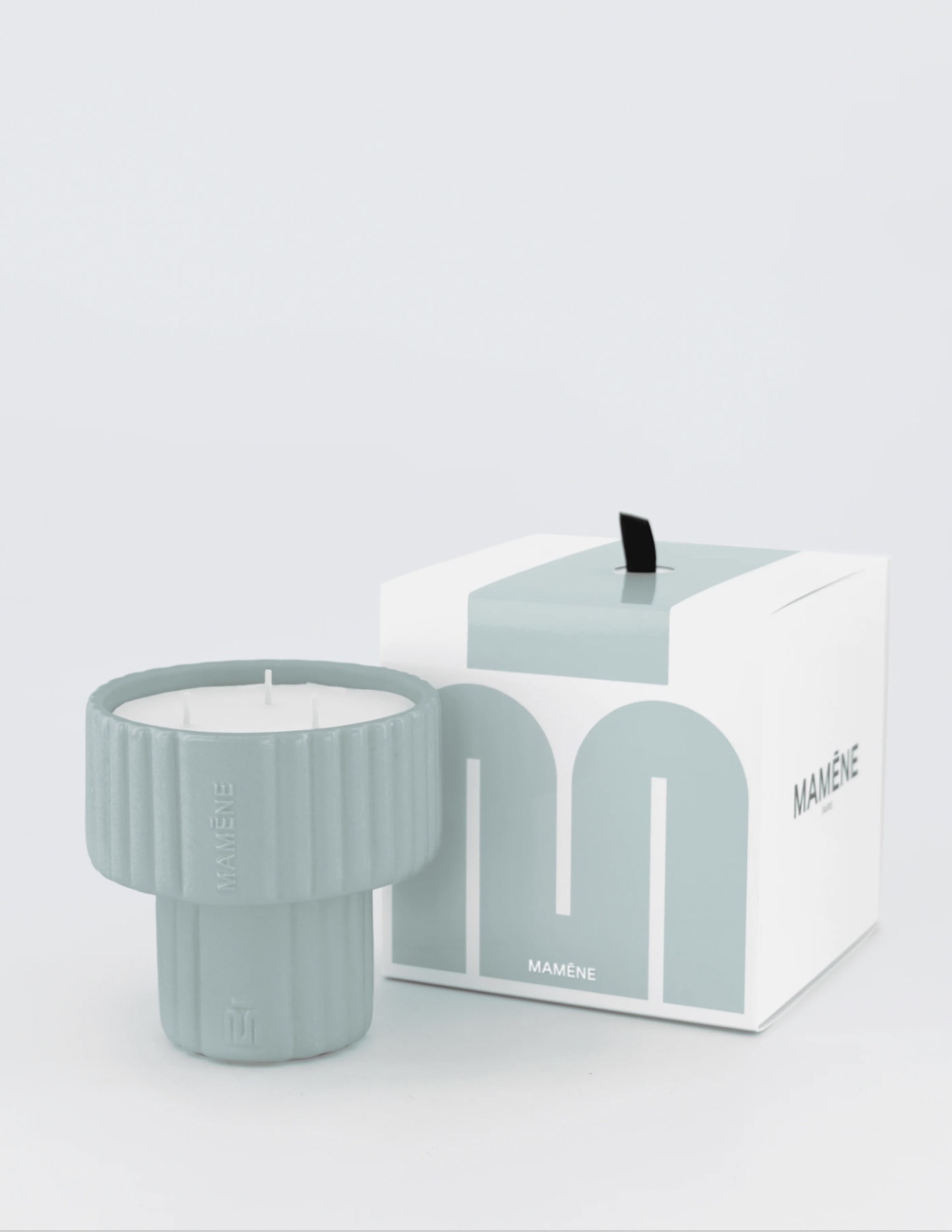 BOUGIE PODIUM MEDIUM BLEU CIEL - JEANNE