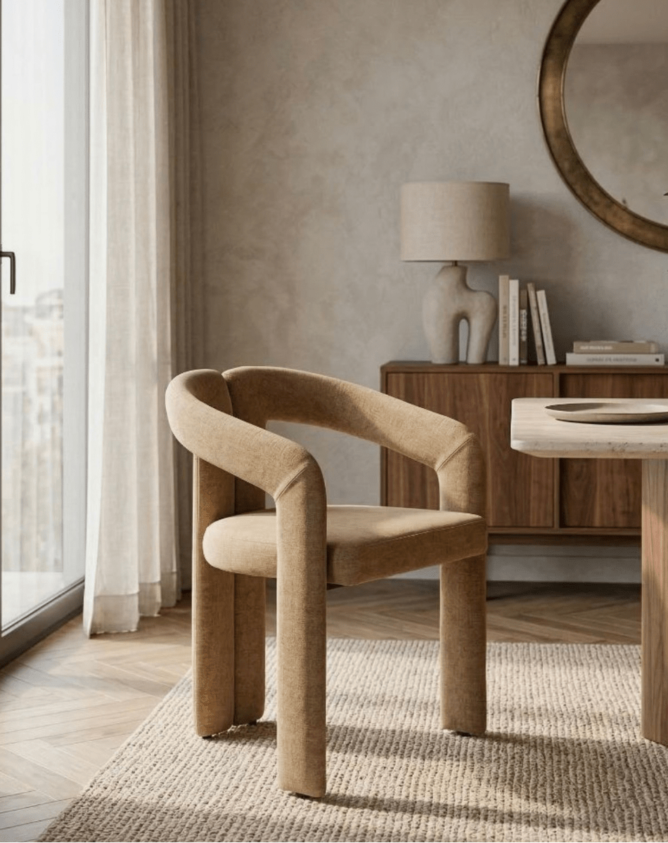 Fauteuil design en tissu